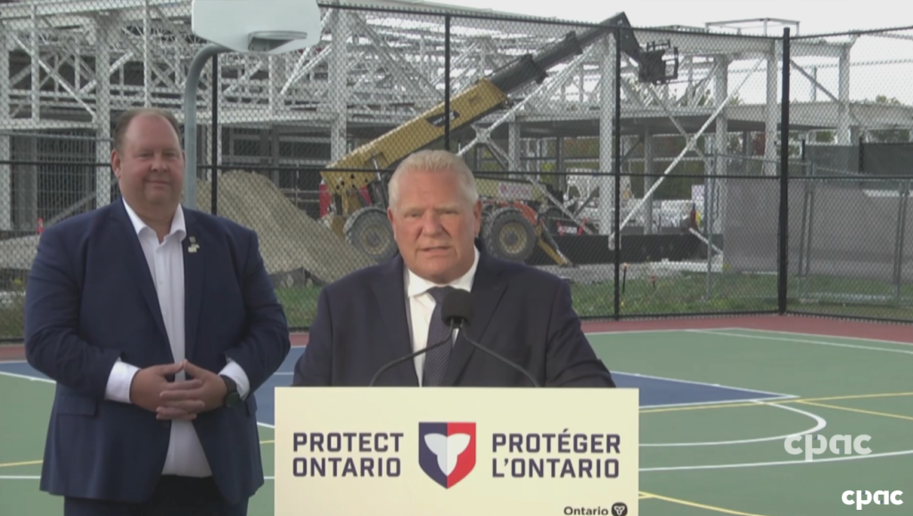 Doug Ford speaking